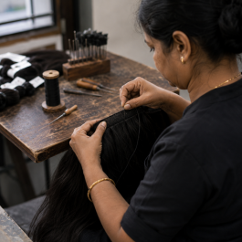 Temple hair sourcing